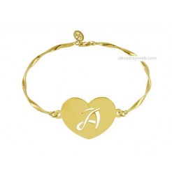 Bracciale personalizzato con nome BRMD03 silver| Clessidra