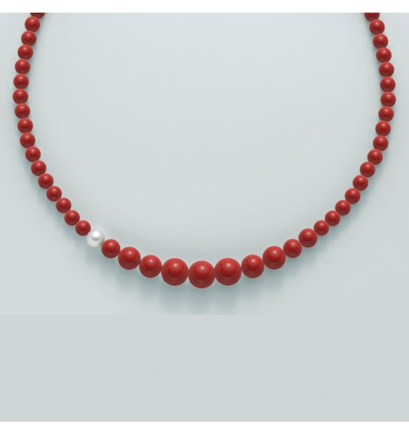 Collana donna Yukiko terra e mare pcl4655y rosso