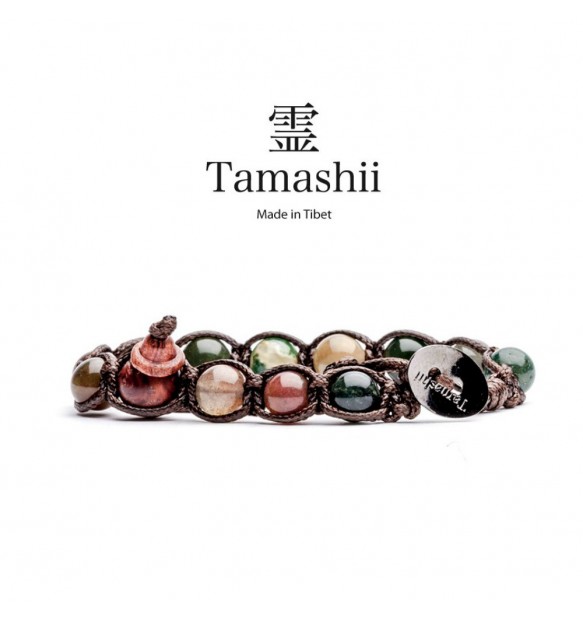 BRACCIALE TAMASHII AGATA GRIGIA STRIATA BHS900-158