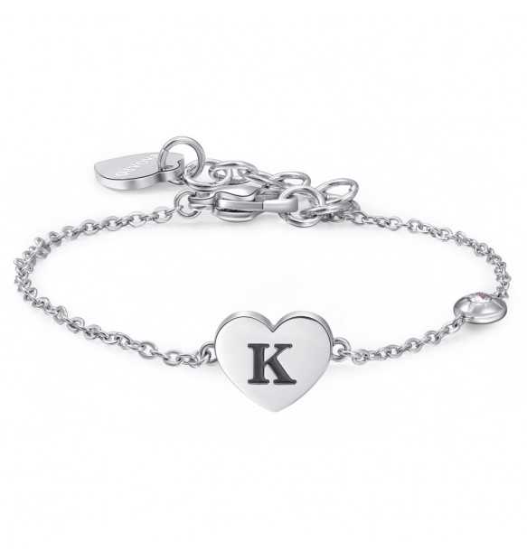 Bracciale Sagapo Click lettera K donna SCK128