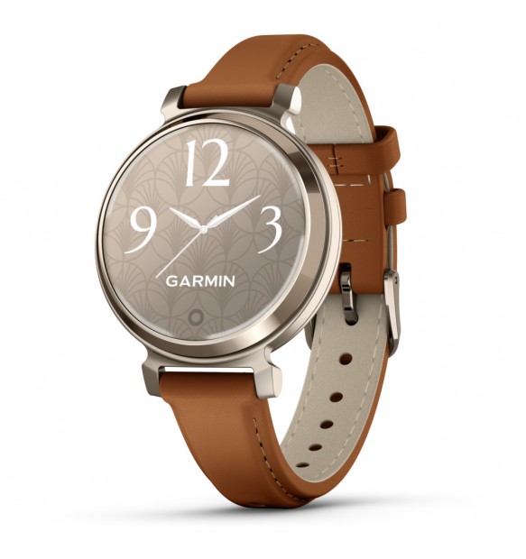 Smartwatch Garmin Lily 2 Classic cream gold - tan 010-02839-02