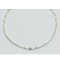 Collana di perle Yukiko in oro bianco pcl4533y