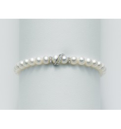 Bracciale di perle Yukiko con diamanti PBR1527Y