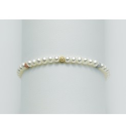 Bracciale di perle Yukiko in oro bianco PBR836Y