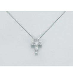Collana Yukiko croce pendente con diamanti CLD3972Y