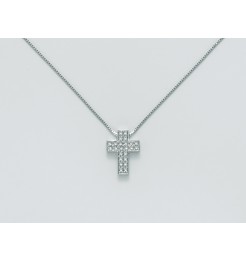 Collana Yukiko croce pendente con diamanti CLD3991Y