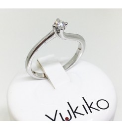 Anello Yukiko diamanti in oro bianco lid1987YD12