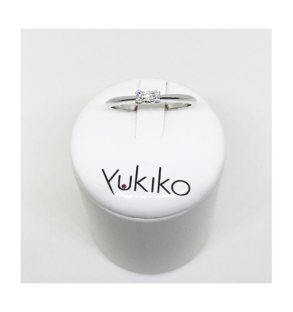 Anello Yukiko diamanti in oro bianco lid2735y006