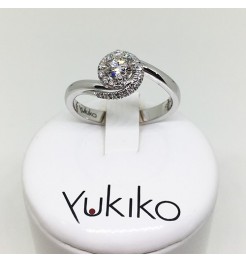 Anello Yukiko diamanti in oro bianco lid5115Y040G7