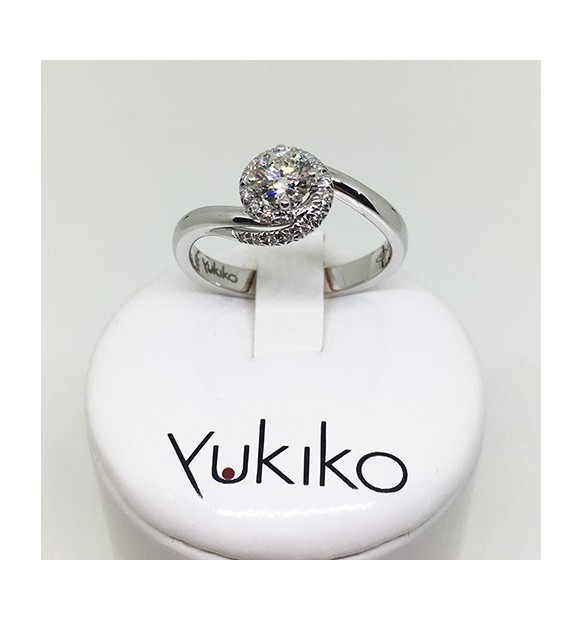 Anello Yukiko diamanti in oro bianco lid5115Y040G7