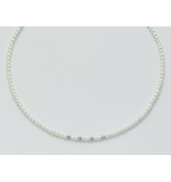 Collana di perle Yukiko in oro bianco PCL3991YX