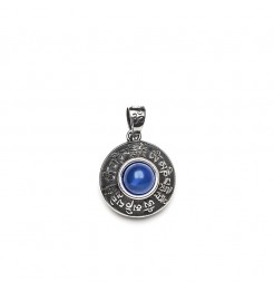 Collana Tamashii rig zva nhs1700-18 pendente argento e agata blu