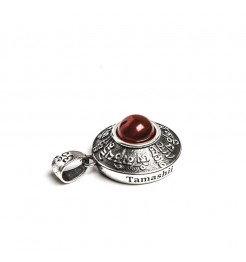 Collana Tamashii rig zva nhs1700-124 pendente argento e agata rossa