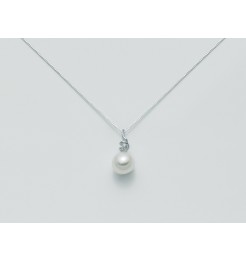 Collana Yukiko perla pendente con diamanti PCL1880YX