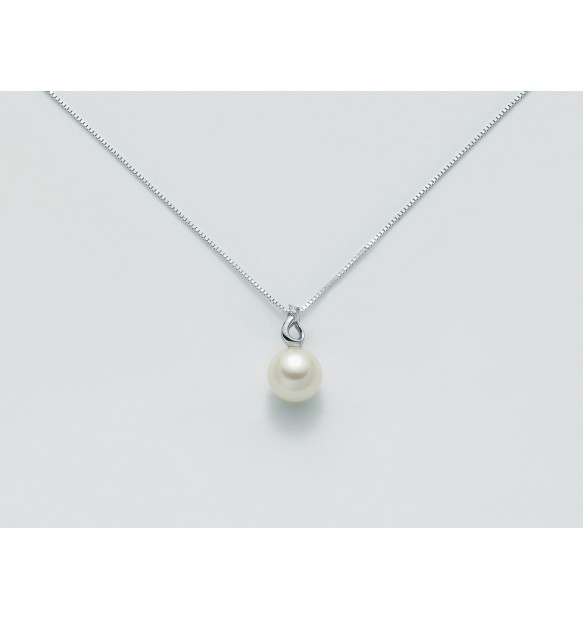 Collana Yukiko perla pendente con diamanti PCL3169YX