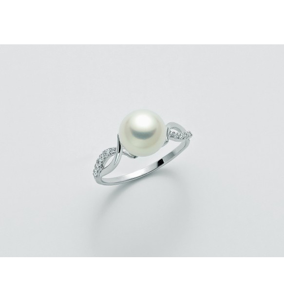 Anello Yukiko perla e diamanti PLI1548YX