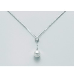 Collana Yukiko perla pendente con diamanti PCL5237Y