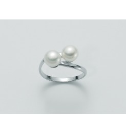 Anello Yukiko gioielli perla e oro bianco PLI947Y