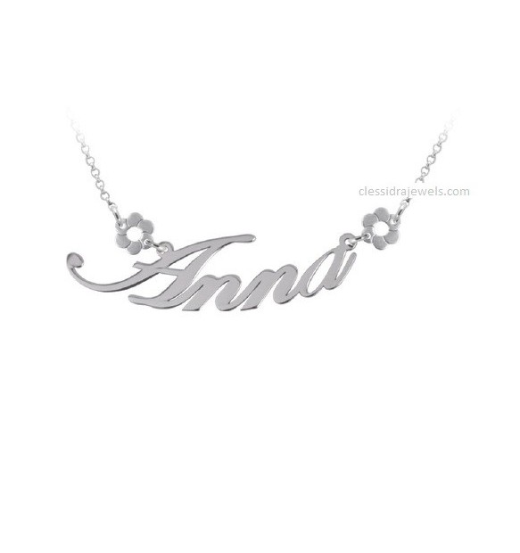 COLLANA CON NOME PERSONALIZZATO SILVER 5 CM